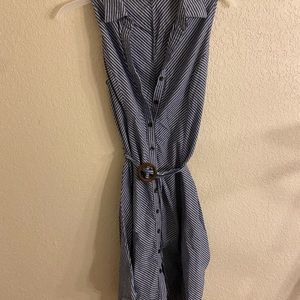 Blue and white dress:)